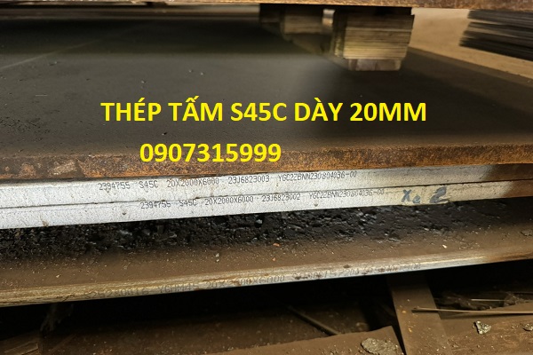 THÉP TẤM S45C DÀY 20LY/20MM/20LI  THÉP TẤM S45C DÀY 20LY/20MM/20LI