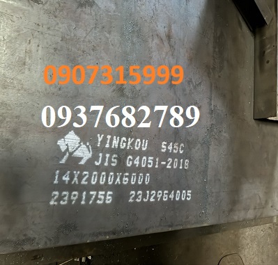 Thép tấm C45 dày 14mm hay 14ly