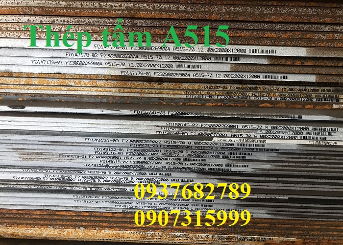 Thép tấm A515 dày 12mm, 6mm Thép tấm A515 dày 12mm, 6mm