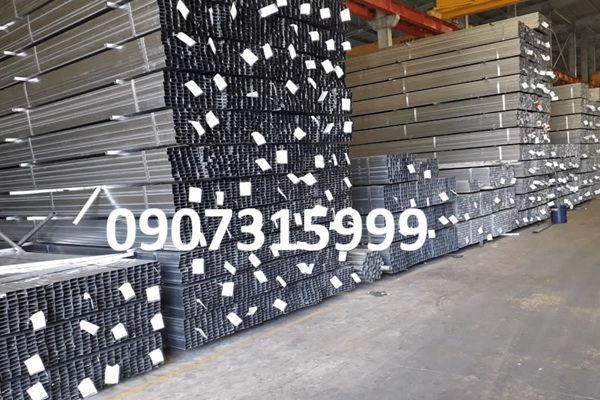 Thép hộp mạ kẽm 25x50x2.3mm 