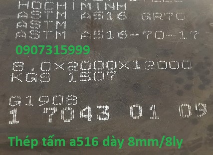 Thép tấm ASTM A516 GR70 dày 6/8/10/12mm/ly/li Nhật Bản, Trung Quốc  Thép tấm ASTM A516 GR70 dày 6/8/10/12mm/ly/li Nhật Bản, Trung Quốc