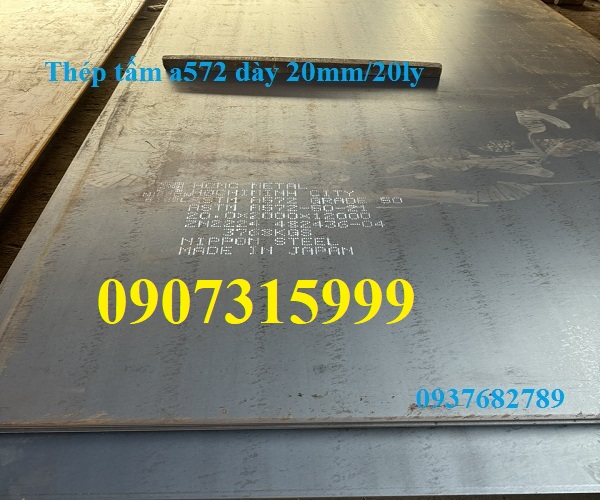Mác thép tấm A572 dày 20/22/25/26/28ly-mm Mác thép tấm A572 dày 20/22/25/26/28ly-mm