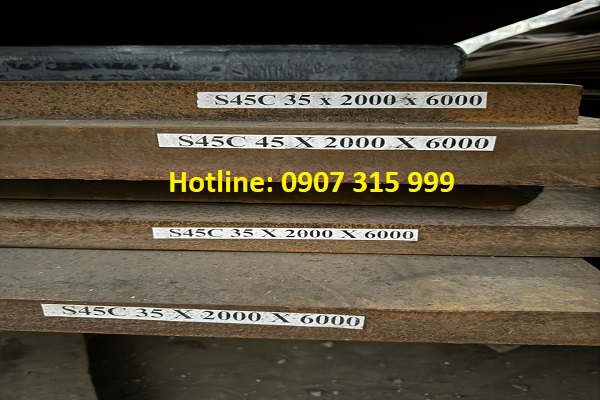 Thép tấm S45C-C45 dày 45ly/45mm/45li  Thép tấm S45C-C45 dày 45ly/45mm/45li
