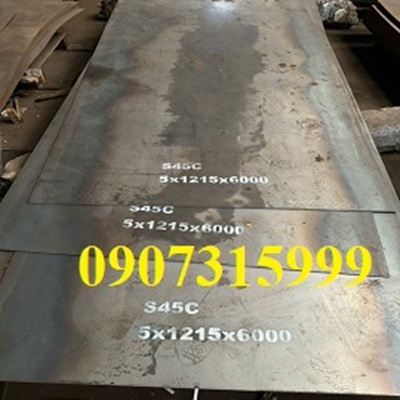 Thép tấm C45(S45C) dày 5mm 5.2mm 5.3mm 5.4mm 5.5mm 5.6mm 5.7mm 5.8mm 5.9mm 