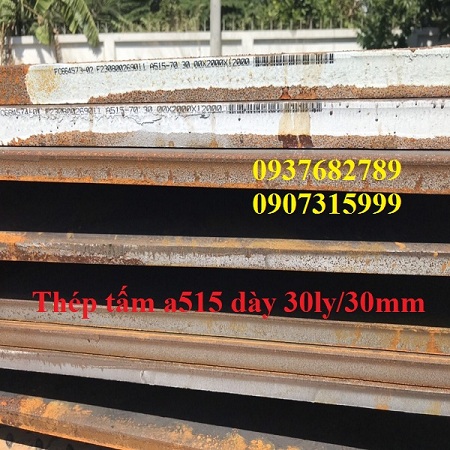 Thép tấm chịu nhiệt a515 dày 22ly 25ly 30ly 35ly 40ly 45ly 50ly